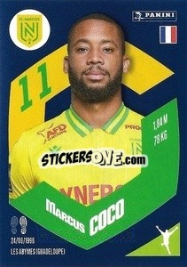 Sticker Marcus Coco - Foot 2023-2024
 n. 295 - Panini