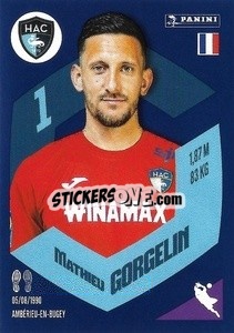 Sticker Mathieu Gorgelin - Foot 2023-2024
 n. 69 - Panini