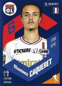 Sticker Maxence Caqueret - Foot 2023-2024
 n. 176 - Panini