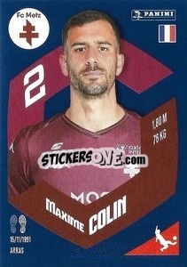 Sticker Maxime Colin - Foot 2023-2024
 n. 215 - Panini