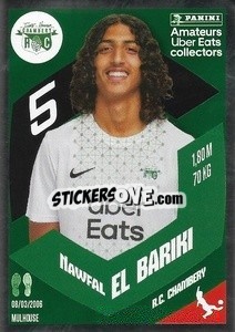 Sticker Nawfal El Bariki (RC Chambéry) - Foot 2023-2024
 n. UE18 - Panini