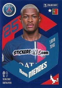 Sticker Nuno Mendes - Foot 2023-2024
 n. 340 - Panini