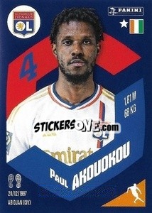 Sticker Paul Akouokou - Foot 2023-2024
 n. 175 - Panini