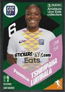 Sticker Priscilla Tshimpaka Lumbala (CO Cachan) - Foot 2023-2024
 n. UE12 - Panini