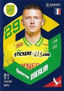 Sticker Quentin Merlin - Foot 2023-2024
 n. 283 - Panini