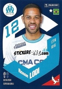 Sticker Renan Lodi - Foot 2023-2024
 n. 195 - Panini