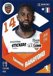 Sticker Tiémoué Bakayoko - Foot 2023-2024
 n. 143 - Panini