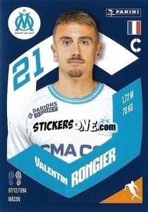 Sticker Valentin Rongier - Foot 2023-2024
 n. 201 - Panini