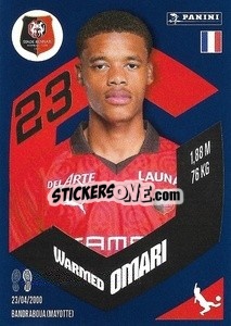 Sticker Warmed Omari - Foot 2023-2024
 n. 384 - Panini
