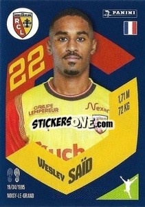 Sticker Wesley Saïd - Foot 2023-2024
 n. 105 - Panini