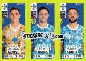 Sticker Adrian Šemper / Federico Barba / Marco Curto - Calciatori 2023-2024
 - Panini