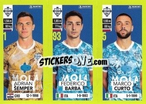 Figurina Adrian Šemper / Federico Barba / Marco Curto - Calciatori 2023-2024
 - Panini