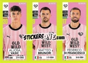 Sticker Aljosa Vasic / Matteo Brunori / Federico Di Francesco - Calciatori 2023-2024
 - Panini