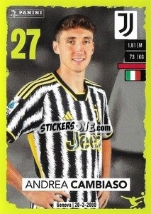 Sticker Andrea Cambiaso - Calciatori 2023-2024
 - Panini
