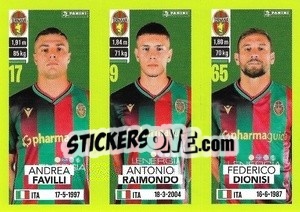 Cromo Andrea Favilli / Antonio Raimondo / Federico Dionisi - Calciatori 2023-2024
 - Panini