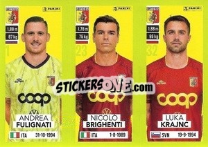 Sticker Andrea Fulignati / Nicolò Brighenti / Luka Krajnc - Calciatori 2023-2024
 - Panini