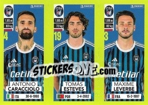 Figurina Antonio Caracciolo / Tomás Esteves / Maxime Leverbe - Calciatori 2023-2024
 - Panini