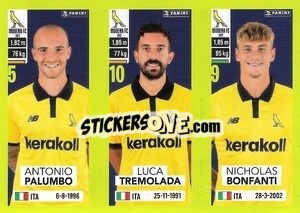 Sticker Antonio Palumbo / Luca Tremolada / Nicholas Bonfanti - Calciatori 2023-2024
 - Panini
