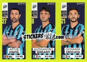 Sticker Artur Ioniță / Alessandro Sersanti / Giovanni Crociata - Calciatori 2023-2024
 - Panini