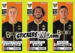 Sticker Bjarki Steinn Bjarkason / Gianluca Busio / Mikael Egill Ellertsson - Calciatori 2023-2024
 - Panini