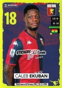 Sticker Caleb Ekuban - Calciatori 2023-2024
 - Panini