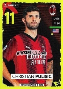 Sticker Christian Pulisic - Calciatori 2023-2024
 n. 327 - Panini
