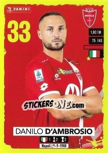 Sticker Danilo D'Ambrosio - Calciatori 2023-2024
 n. 337 - Panini