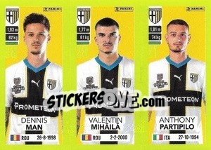 Sticker Dennis Man / Valentin Mihăilă / Anthony Partipilo - Calciatori 2023-2024
 - Panini