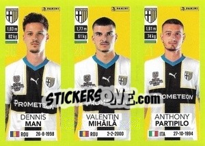 Figurina Dennis Man / Valentin Mihăilă / Anthony Partipilo - Calciatori 2023-2024
 - Panini