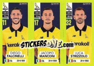 Sticker Diego Falcinelli / Jacopo Manconi / Luca Strizzolo - Calciatori 2023-2024
 - Panini