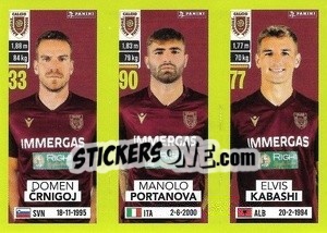 Cromo Domen Črnigoj / Manolo Portanova / Elvis Kabashi - Calciatori 2023-2024
 - Panini