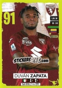 Sticker Duván Zapata - Calciatori 2023-2024
 n. 477 - Panini