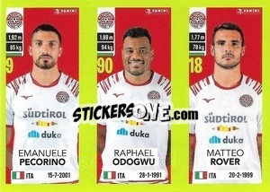 Sticker Emanuele Pecorino / Raphael Odogwu / Matteo Rover