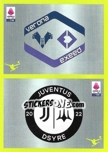 Sticker Verona / Juventus