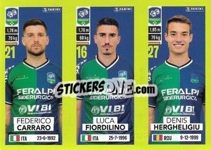 Figurina Federico Carraro/ Luca Fiordilino / Denis Hergheligiu - Calciatori 2023-2024
 - Panini