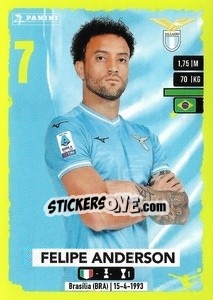 Sticker Felipe Anderson - Calciatori 2023-2024
 n. 275 - Panini