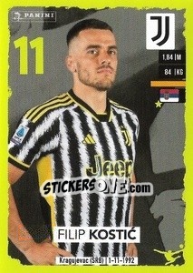 Sticker Filip Kostić - Calciatori 2023-2024
 n. 243 - Panini