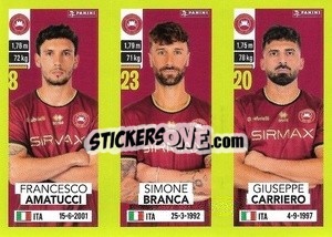 Sticker Francesco Amatucci / Simone Branca / Giuseppe Carriero - Calciatori 2023-2024
 - Panini