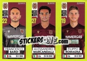 Sticker Francesco Bardi / Alessandro Marcandalli / Filippo Romagna - Calciatori 2023-2024
 - Panini