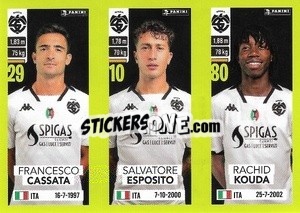 Figurina Francesco Cassata / Salvatore Esposito / Rachid Kouda - Calciatori 2023-2024
 - Panini