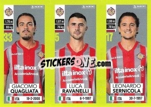 Sticker Giacomo Quagliata / Luca Ravanelli / Leonardo Sernicola - Calciatori 2023-2024
 - Panini