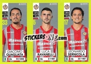 Figurina Giacomo Quagliata / Luca Ravanelli / Leonardo Sernicola - Calciatori 2023-2024
 - Panini