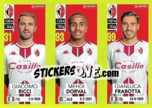 Figurina Giacomo Ricci / Mehdi Dorval / Gianluca Frabotta - Calciatori 2023-2024
 - Panini