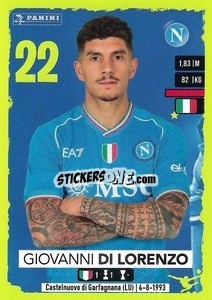 Sticker Giovanni Di Lorenzo - Calciatori 2023-2024
 - Panini