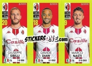 Cromo Giuseppe Sibilli / Davide Diaw / Marco Nasti - Calciatori 2023-2024
 - Panini