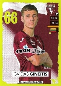 Figurina Gvidas Gineitis - Calciatori 2023-2024
 - Panini