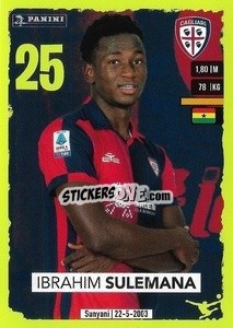 Cromo Ibrahim Sulemana - Calciatori 2023-2024
 - Panini