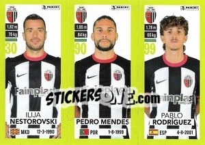 Cromo Ilija Nestorovski / Pedro Mendes / Pablo Rodríguez