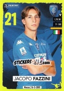 Cromo Jacopo Fazzini - Calciatori 2023-2024
 - Panini