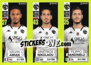 Cromo Kelvin Amian / Dīmītrīos Nikolaou / Filippo Bandinelli - Calciatori 2023-2024
 - Panini